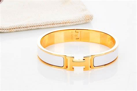 white gold hermes bracelet|hermes white enamel bracelet.